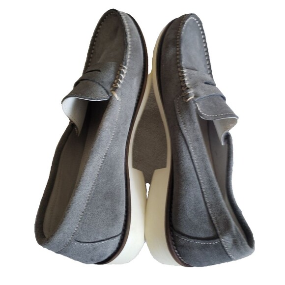 L\' Artigiano Sorrentino Loafers Boat Shos Men Sz 11 Shoes Gray Suede Made Italy main image 4